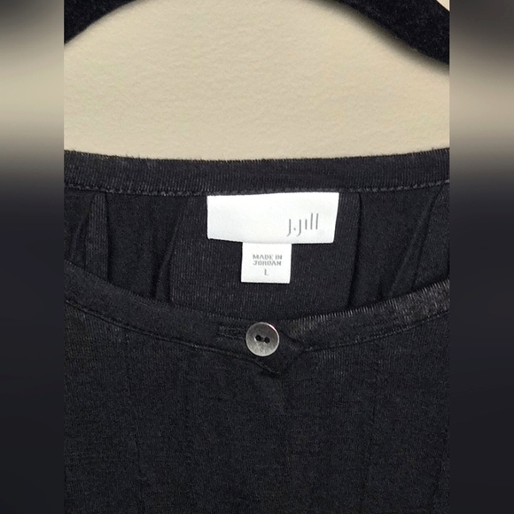 J. Jill Elevated Basic Capsule Wardrobe 3/4 Button Front Midi Dress, Large - Picture 3 of 4